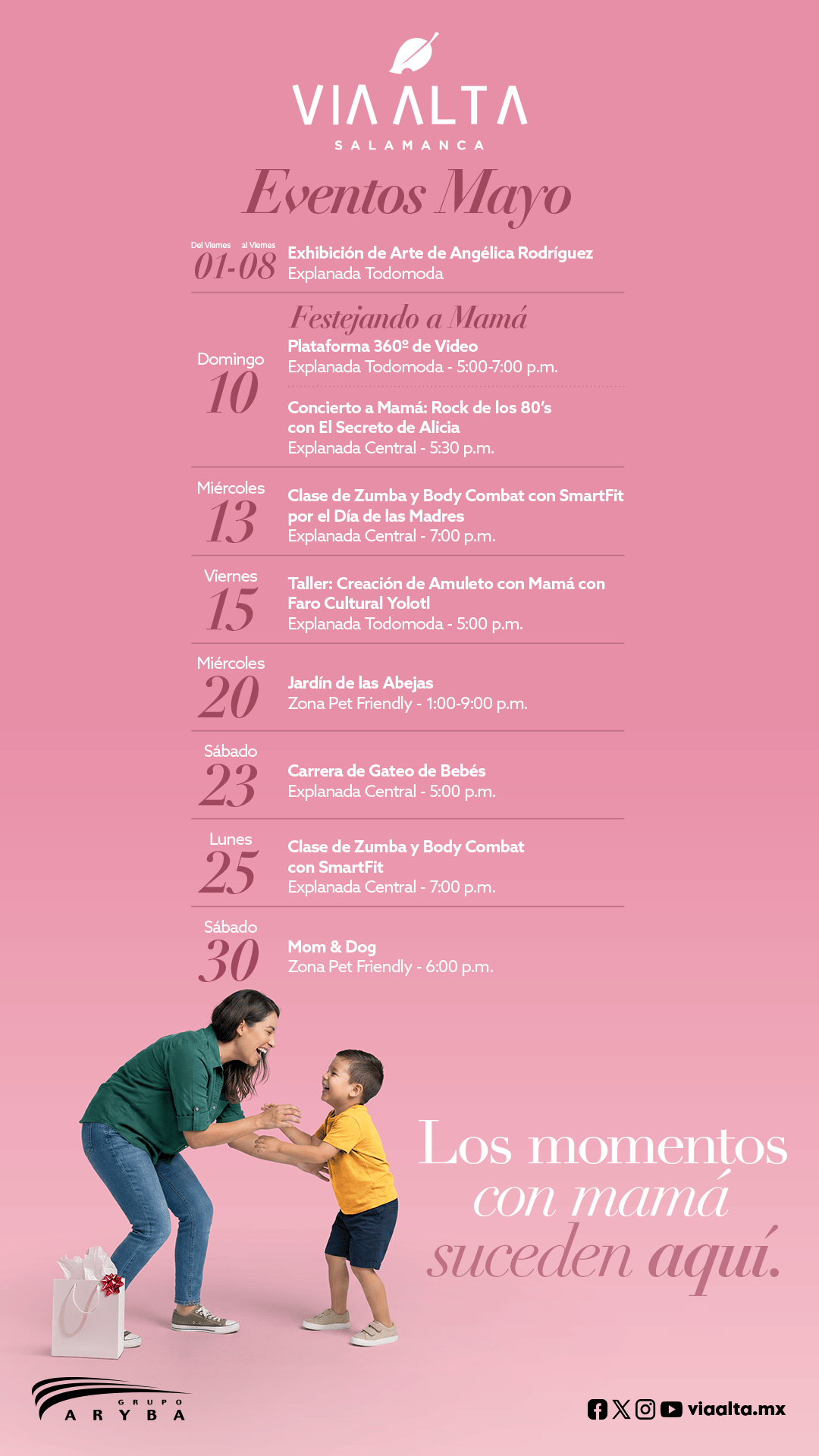 Calendario de Eventos Mayo Via Alta Salamanca