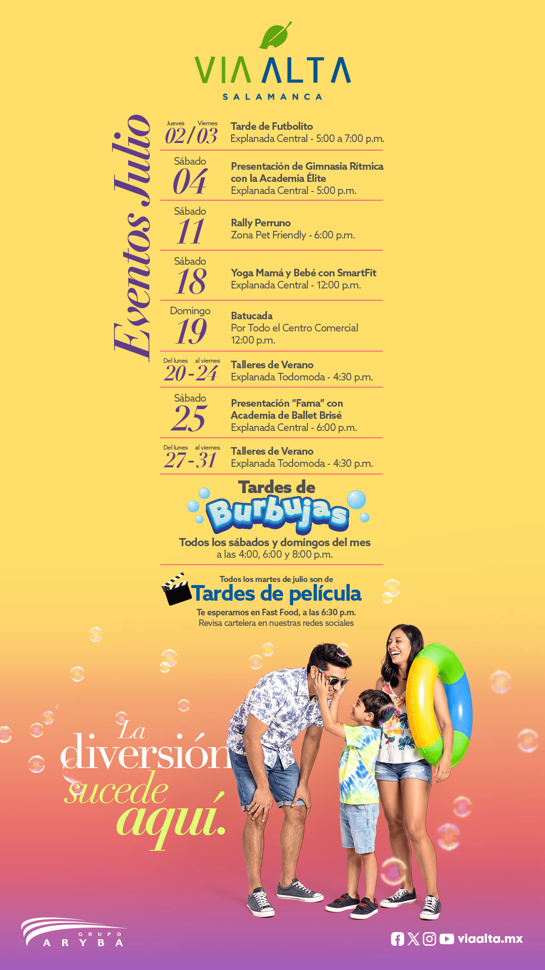 Calendario de Eventos Mayo Via Alta Salamanca